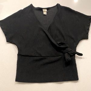 H&M wrap top with Tie in the front